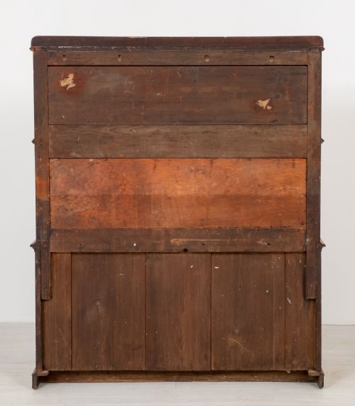 UNUSUAL BURR WALNUT WILLIAM IV SIDE CABINET - ADDITIONAL PHOTO 7