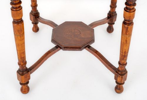 ROSEWOOD OCTAGONAL OCCASIONAL TABLE - ADDITIONAL PHOTO 2