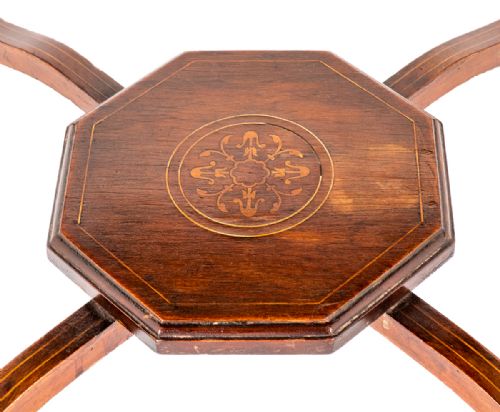ROSEWOOD OCTAGONAL OCCASIONAL TABLE - ADDITIONAL PHOTO 1