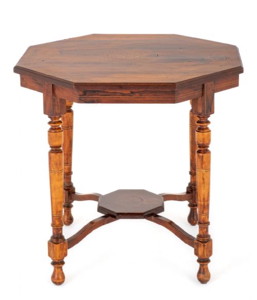 ROSEWOOD OCTAGONAL OCCASIONAL TABLE - ADDITIONAL PHOTO 3