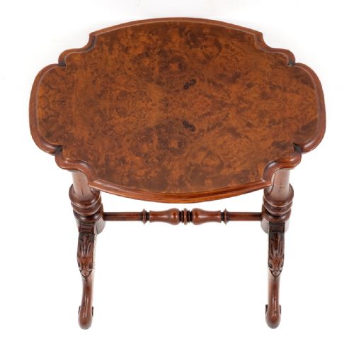 PRETTY VICTORIAN WALNUT OCCASIONAL TABLE - ADDITIONAL PHOTO 6