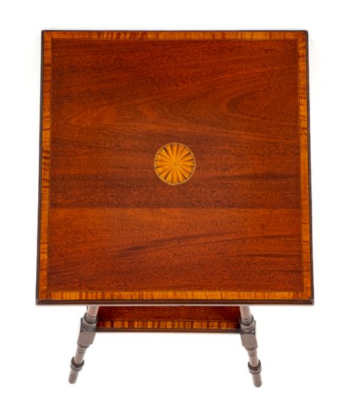 SHERATON REVIVAL MAHOGANY OCCASIONAL TABLE - ADDITIONAL PHOTO 3