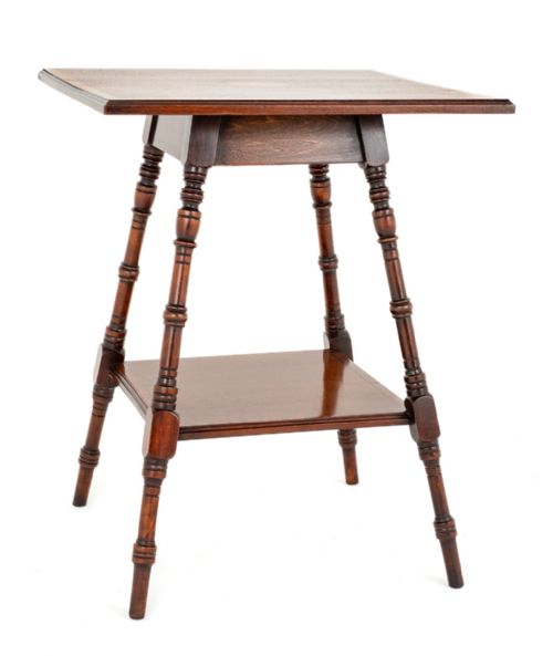 SHERATON REVIVAL MAHOGANY OCCASIONAL TABLE - ADDITIONAL PHOTO 4