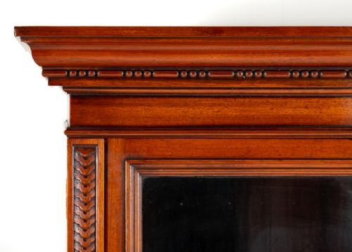 fig 3. Victorian Walnut 3 Door Glazed Bookcase