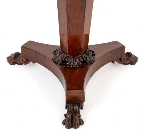 WILLIAM IV ROSEWOOD PIANO STOOL - ADDITIONAL PHOTO 3