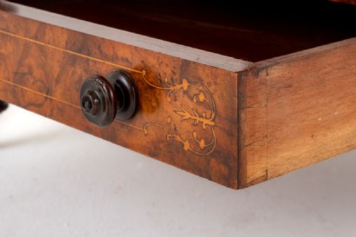 VICTORIAN BURR WALNUT WHATNOT - ADDITIONAL PHOTO 7