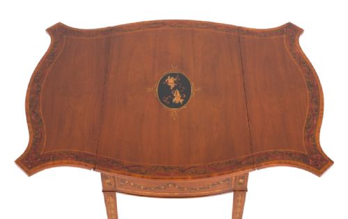 PAIR OF SHERATON REVIVAL MAHOGANY PEMBROKE TABLES - ADDITIONAL PHOTO 8
