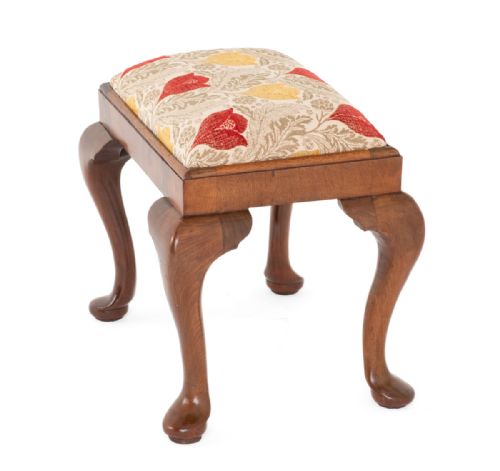 QUEEN ANNE STYLE WALNUT STOOL - ADDITIONAL PHOTO 2