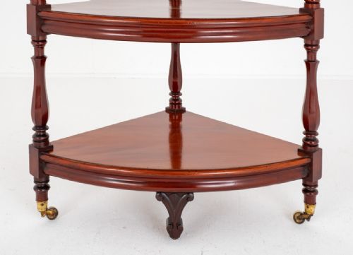LARGE VICTORIAN MAHOGANY WHATNOT - ADDITIONAL PHOTO 1