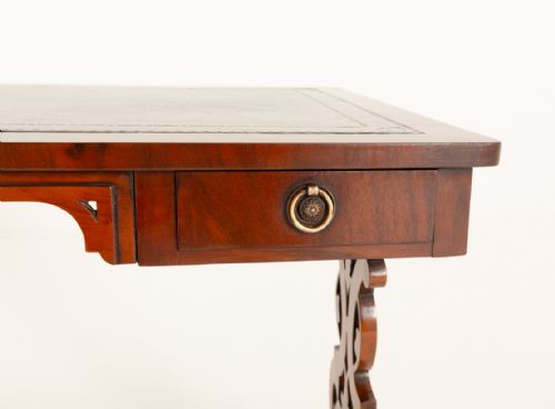 VICTORIAN MAHOGANY 2 DRAWER WRITING TABLE - ADDITIONAL PHOTO 1