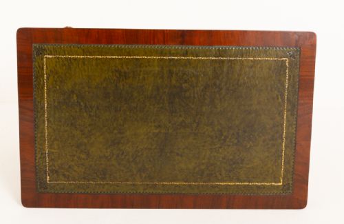 VICTORIAN MAHOGANY 2 DRAWER WRITING TABLE - ADDITIONAL PHOTO 9