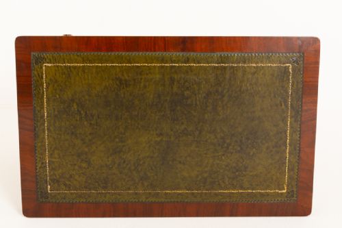 VICTORIAN MAHOGANY 2 DRAWER WRITING TABLE - ADDITIONAL PHOTO 10