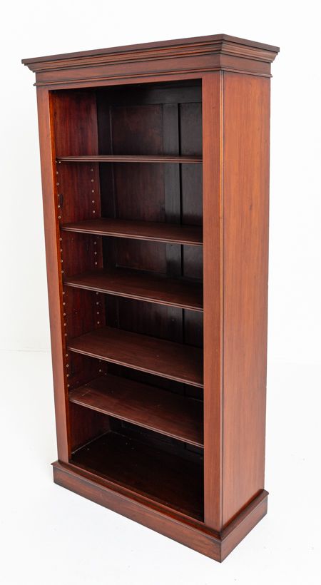 Mahogany Open Bookcase