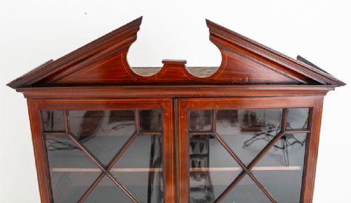 REGENCY MAHOGANY GLAZED BOOKCASE - ADDITIONAL PHOTO 1