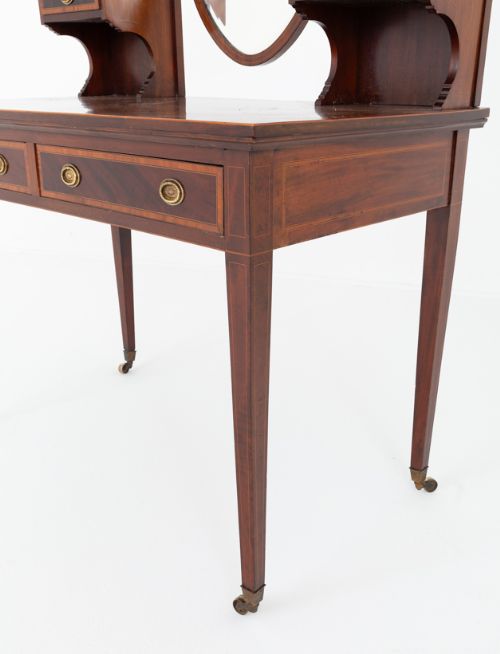 fig 1. Sheraton Revival Mahogany Dressing Table
