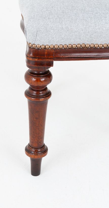 fig 1. Set of 6 Victorian Mahogany Balloon Back Dining Chairs