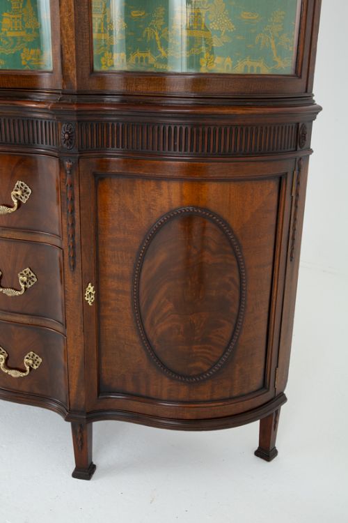 fig 2. Amazing Mahogany Adams Style Display Cabinet