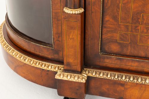 VICTORIAN BURR WALNUT CREDENZA - ADDITIONAL PHOTO 2