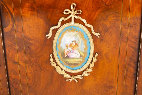 VICTORIAN BURR WALNUT CREDENZA - ADDITIONAL PHOTO 4