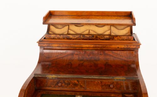 BURR WALNUT POP UP DAVENPORT - ADDITIONAL PHOTO 4