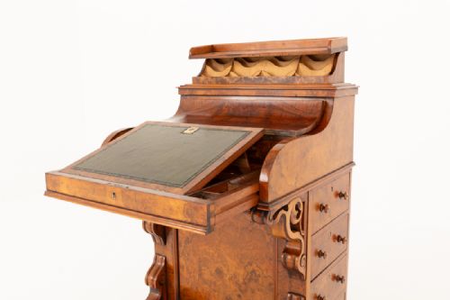 BURR WALNUT POP UP DAVENPORT - ADDITIONAL PHOTO 6