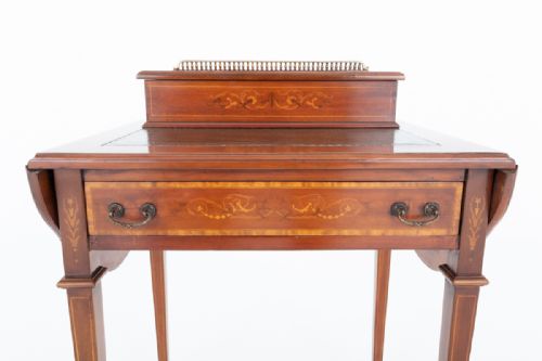 PRETTY SHERATON REVIVAL LADIES WRITING TABLE - ADDITIONAL PHOTO 2