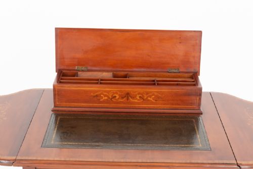 PRETTY SHERATON REVIVAL LADIES WRITING TABLE - ADDITIONAL PHOTO 5