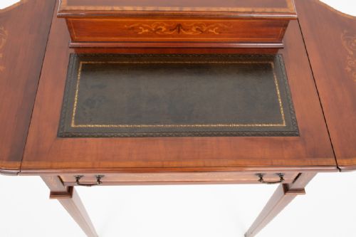 PRETTY SHERATON REVIVAL LADIES WRITING TABLE - ADDITIONAL PHOTO 7