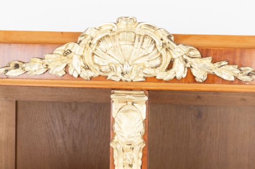 WONDERFUL FRENCH SATINWOOD OPEN BOOKCASE - ADDITIONAL PHOTO 4