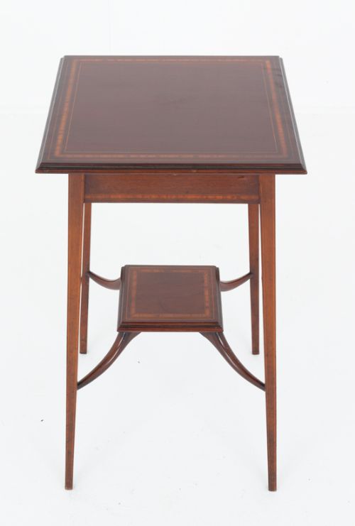 MAHOGANY SHERATON REVIVAL OCCASIONAL TABLE