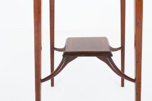 MAHOGANY SHERATON REVIVAL OCCASIONAL TABLE - ADDITIONAL PHOTO 3