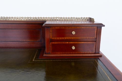 SHERATON REVIVAL MAHOGANY WRITING DESK - ADDITIONAL PHOTO 2