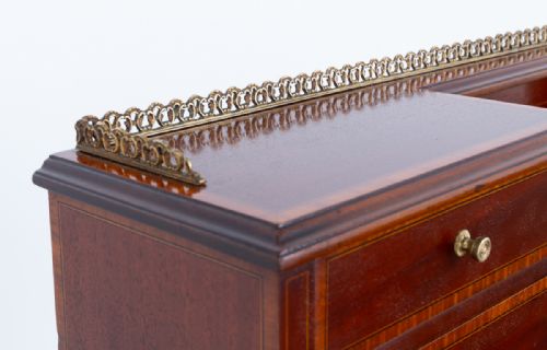 SHERATON REVIVAL MAHOGANY WRITING DESK - ADDITIONAL PHOTO 3