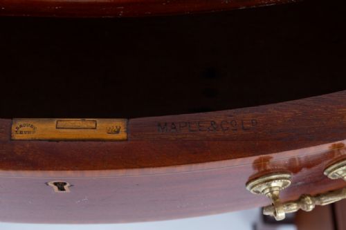 SHERATON REVIVAL MAHOGANY WRITING DESK - ADDITIONAL PHOTO 5