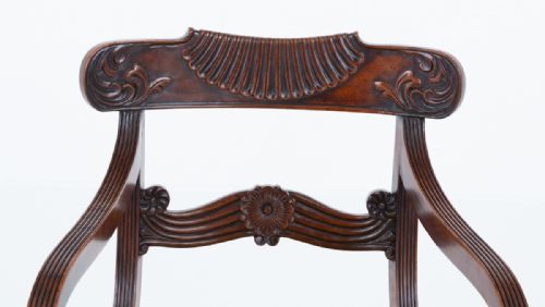 SET OF 10 REGENCY REVIVAL MAHOGANY DINING CHAIRS - ADDITIONAL PHOTO 3