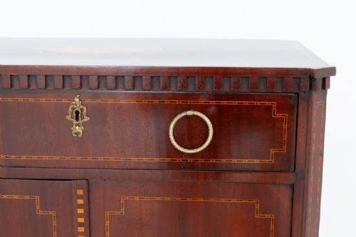 GEORGIAN MAHOGANY INLAID SIDE CABINET - ADDITIONAL PHOTO 4