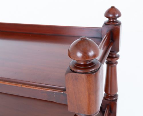 VICTORIAN MAHOGANY DUMB WAITER - ADDITIONAL PHOTO 3
