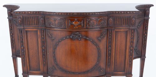 IMPRESSIVE ADAMS STYLE MAHOGANY SIDE CABINET - ADDITIONAL PHOTO 1
