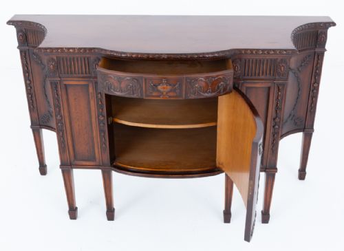 IMPRESSIVE ADAMS STYLE MAHOGANY SIDE CABINET - ADDITIONAL PHOTO 6