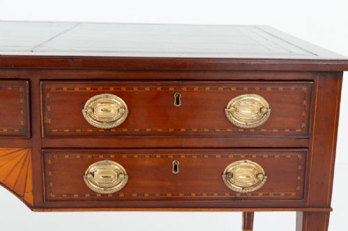 fig 1. Georgian Period Mahogany 5 Drawer Writing Table