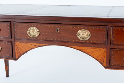 fig 2. Georgian Period Mahogany 5 Drawer Writing Table