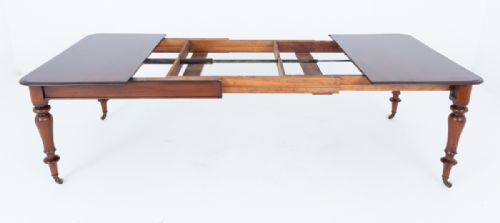 fig 1. Victorian Mahogany 3 Leaf Extending Dining Table