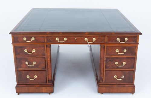 fig 2. Impressive Georgian Style Burr Walnut Desk