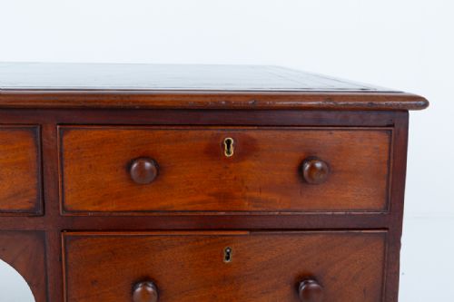 VICTORIAN MAHOGANY 18 DRAWER PARTNERS DESK - ADDITIONAL PHOTO 2