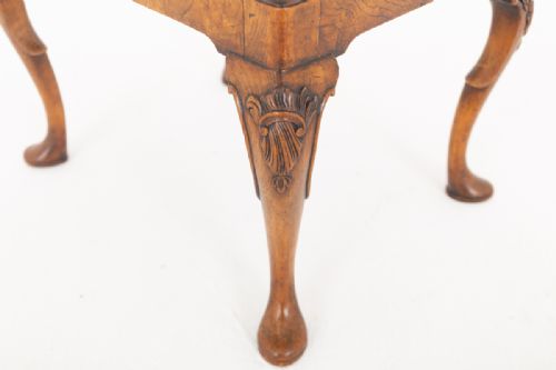 fig 1. Walnut Queen Anne Style Stool