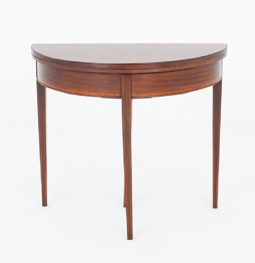 GEORGIAN REVIVAL MAHOGANY CARD TABLE