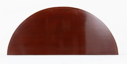 MAHOGANY SHERATON STYLE DEMI LUNE TABLE - ADDITIONAL PHOTO 6