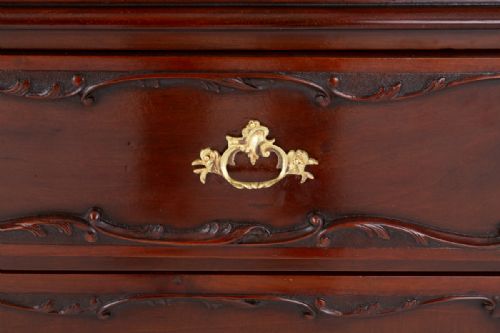 WONDERFUL MAHOGANY CHIPPENDALE STYLE LINEN PRESS - ADDITIONAL PHOTO 6