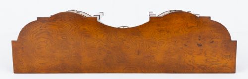 GEORGIAN STYLE FIGURED OAK SHAPED SIDEBOARD - ADDITIONAL PHOTO 5