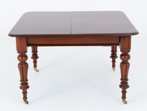 WILLIAM IV MAHOGANY SEAT EXTENDING DINING TABLE - ADDITIONAL PHOTO 6